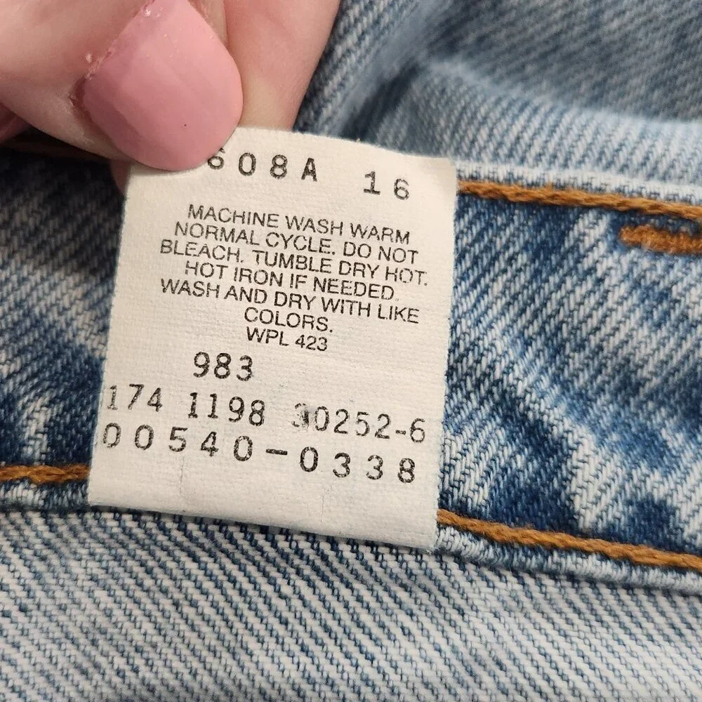 Levi's Loose Fit Denim Jean 44x30 Vintage 1998 Faded Baggy